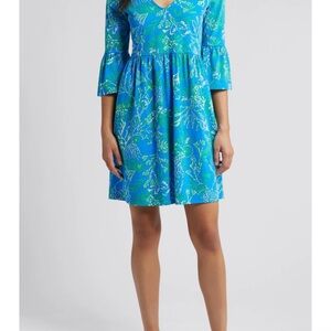 Lilly Pulitzer Vibrant Blue and Green Dress